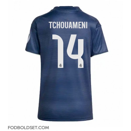 Real Madrid Aurelien Tchouameni #14 Udebanetrøje Dame 2025-26 Kortærmet